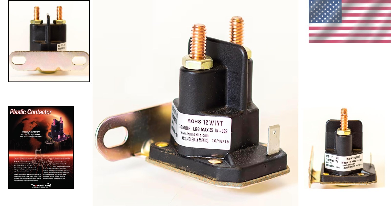 Snowmobile 12V Solenoid, Dust & Liquid Resistant