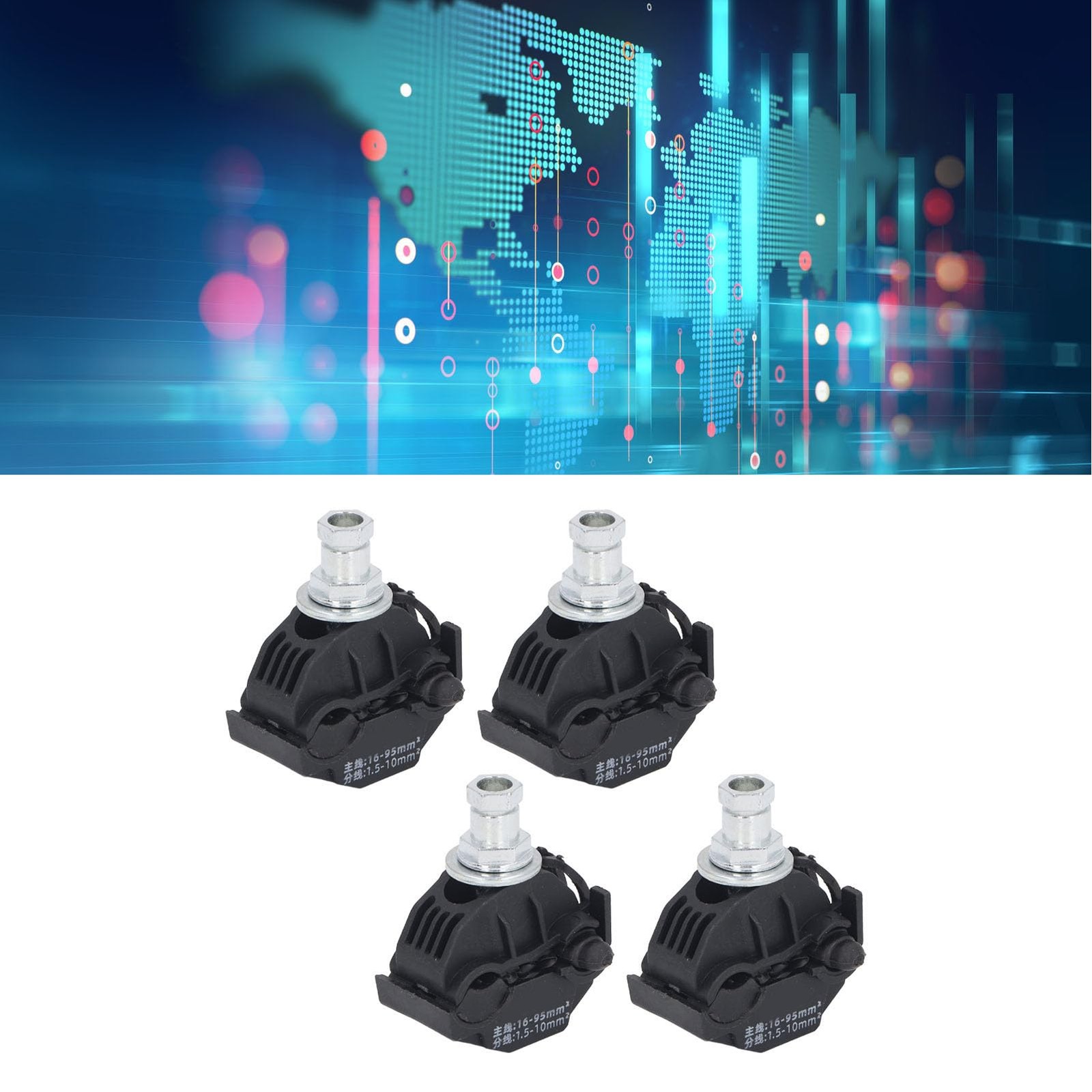 5 Pcs Insulation Piercing Connector, 1KV No Peeling Piercing Clamp High Low V…