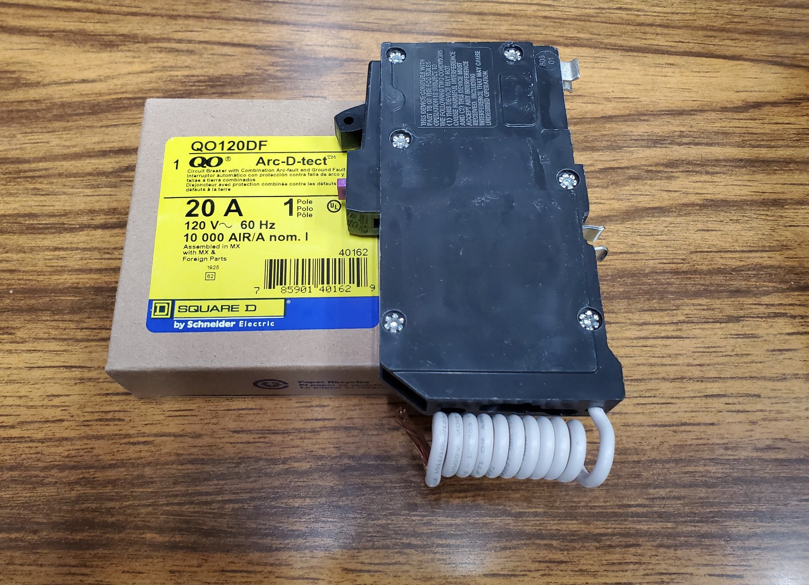 SQUARE D QO120DF QO120DFC 20A DUAL FUNCTION AFCI/GFCI QO TYPE BREAKER NEW