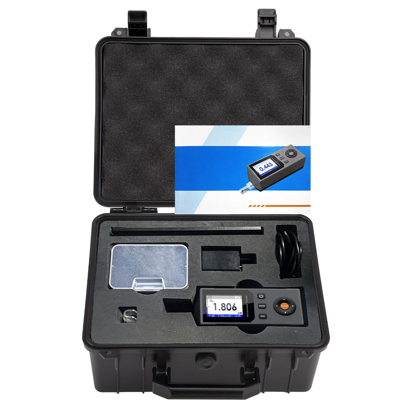 Surface Roughness Tester Roughness Measuring Ra Rz Rq and 12+ Parameters 0.001μm