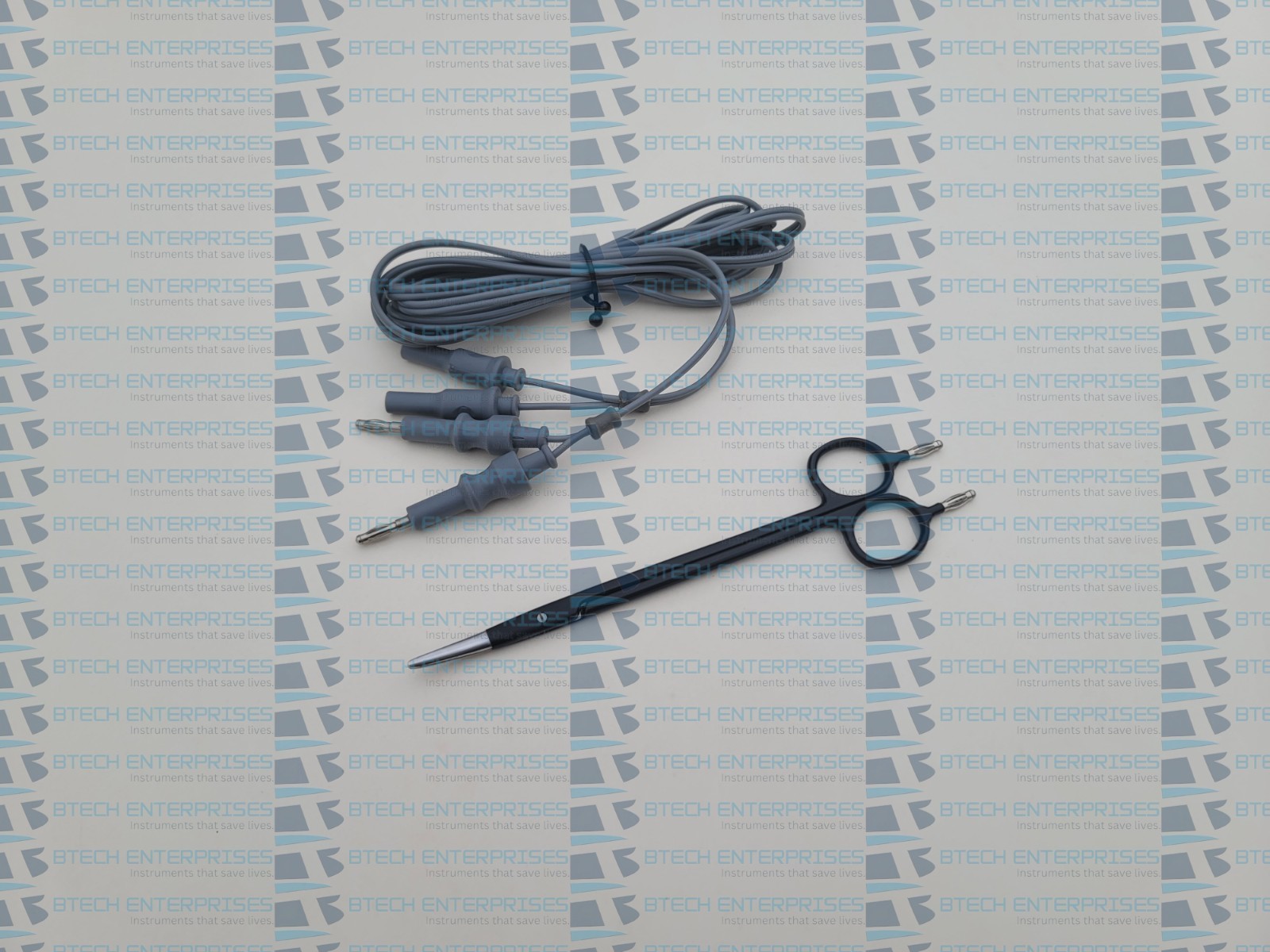 Bipolar Laparoscopic Scissor Metzenbaum Curved with Cable Electrosurgery
