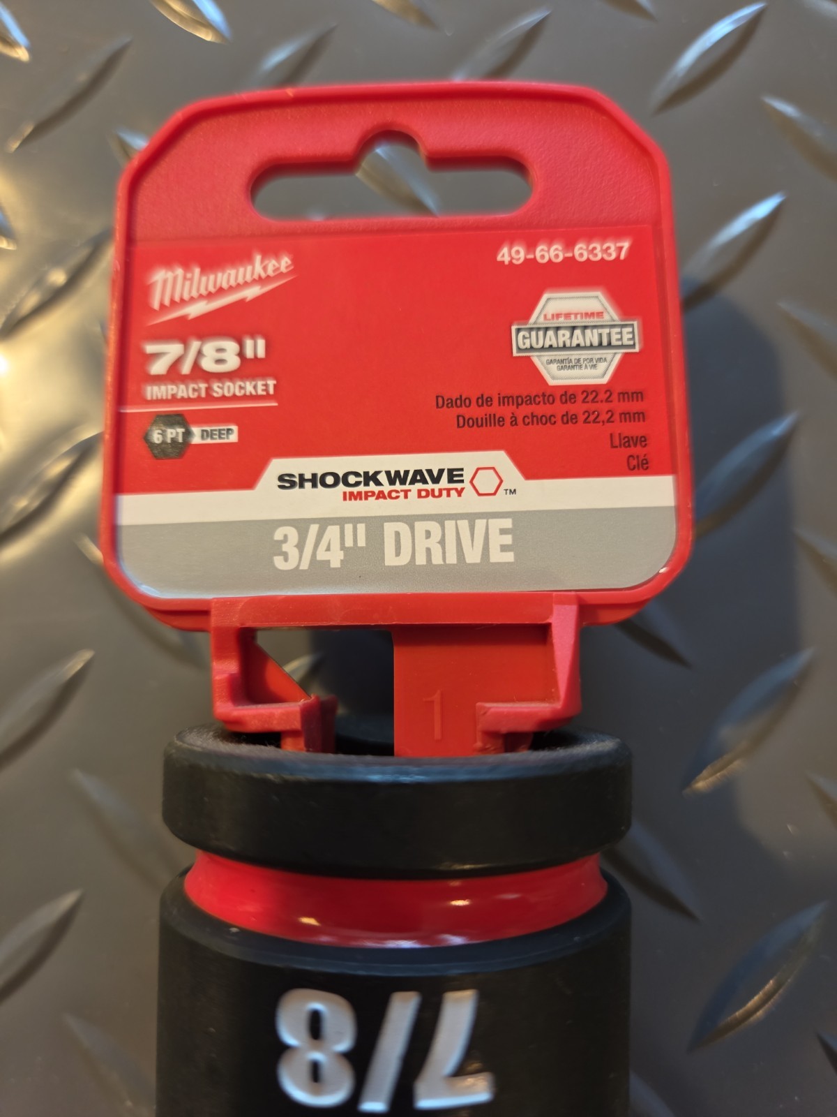 Milwaukee Tool 49-66-6337 7/8″ Shockwave Impact Duty 3/4″ Drive Deep Well