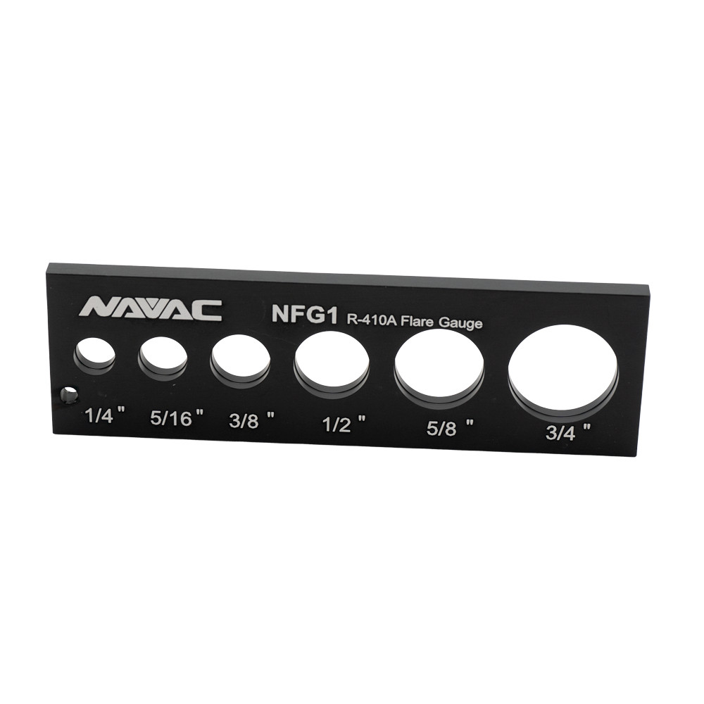 NAVAC NFG1 Tube Flare Gauge with 6 Sizes
