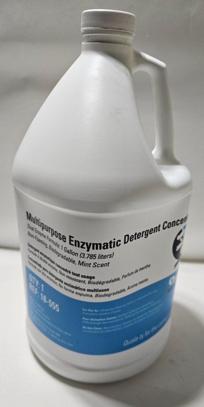 Quala Enzymatic Detergent Concentrate Mint Scent Non-foaming Biodegradable 1 Gal