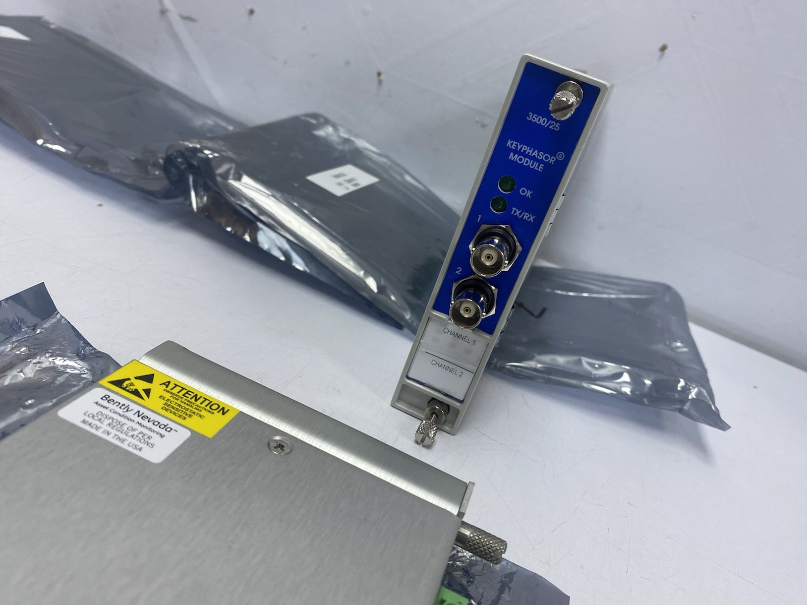 BENTLY NEVADA 3500/25 KEYPHASOR I/O MODULE 125800-01 + 149369-01 Set