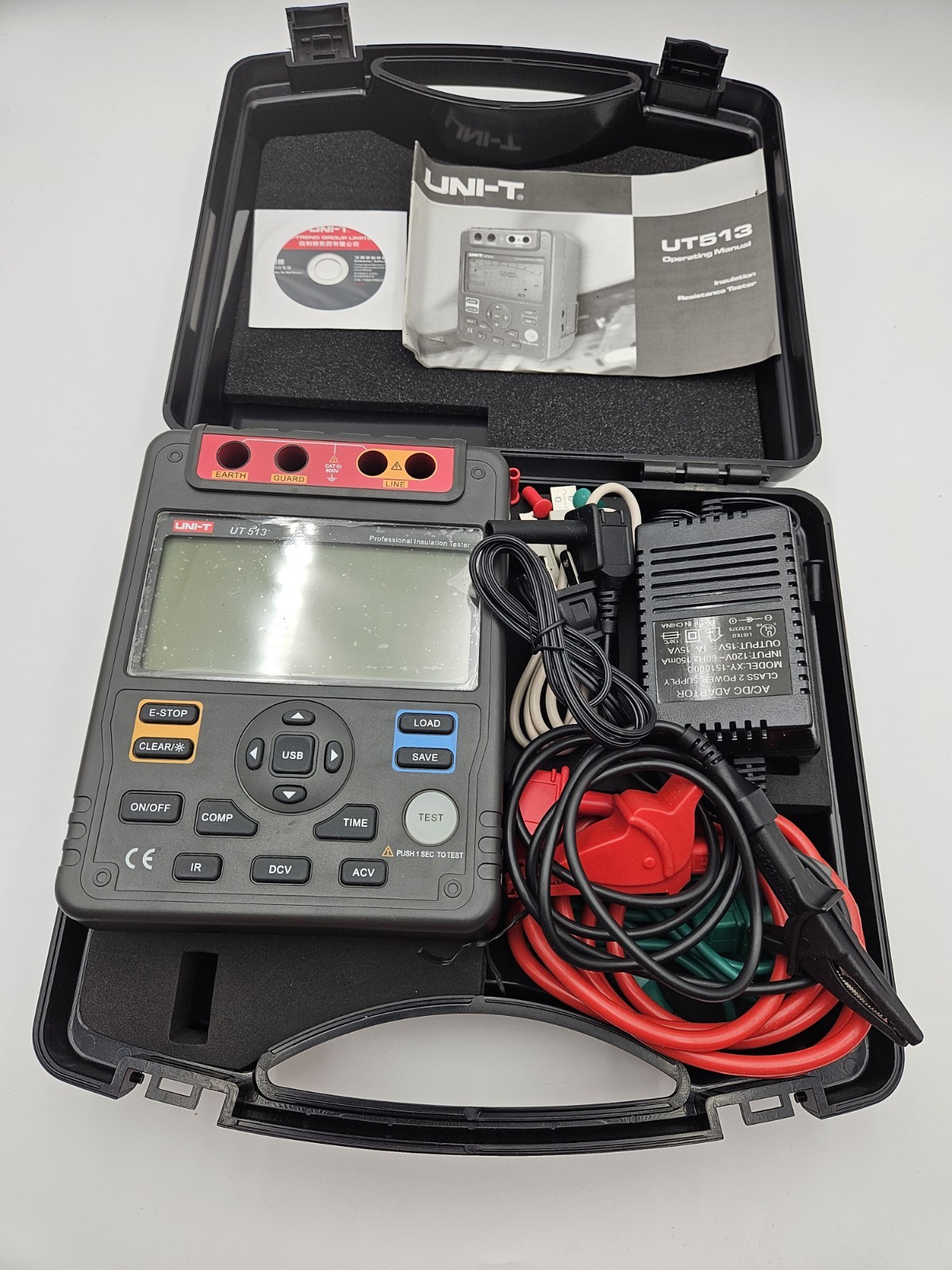 UNI-T UT513 Insulation Resistance Testers Megohmmeter Voltmeter Auto Range