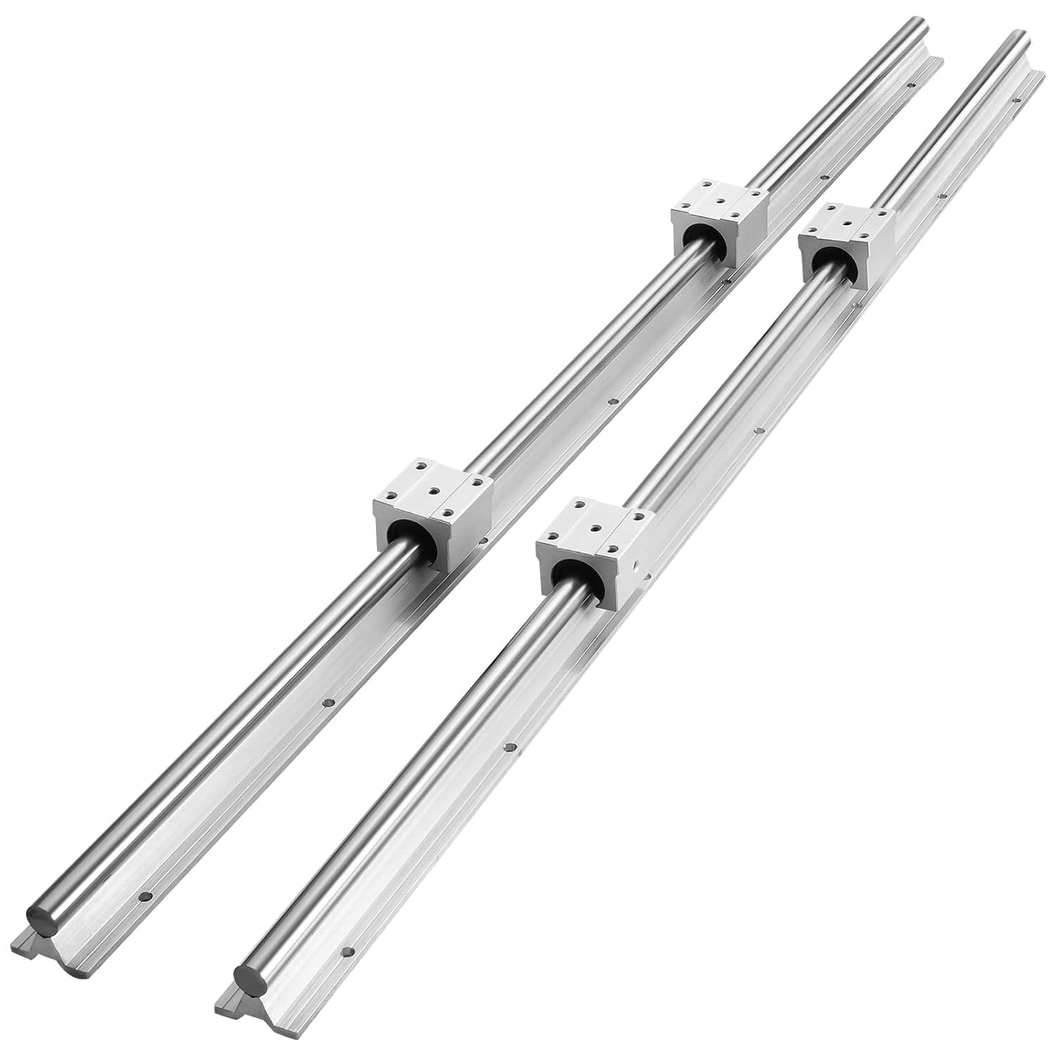 Linear Rail Slide Sbr20-1200Mm 2 PCS and 4 PCS SBR20UU Slide Blocks
