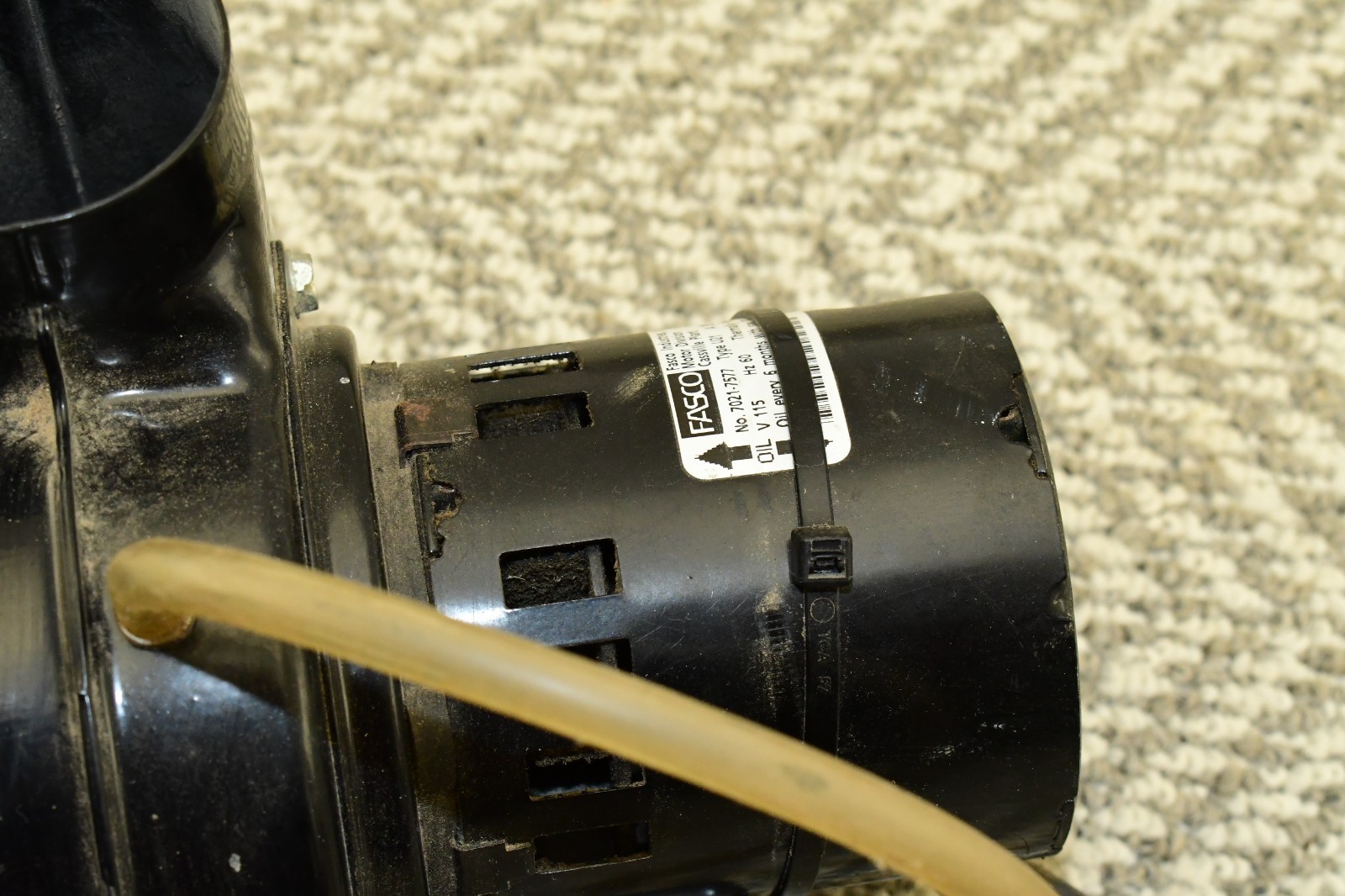 Fasco 7021-7577 Type U21 Draft Inducer Blower Motor 115V Rheem A139 Water Heater