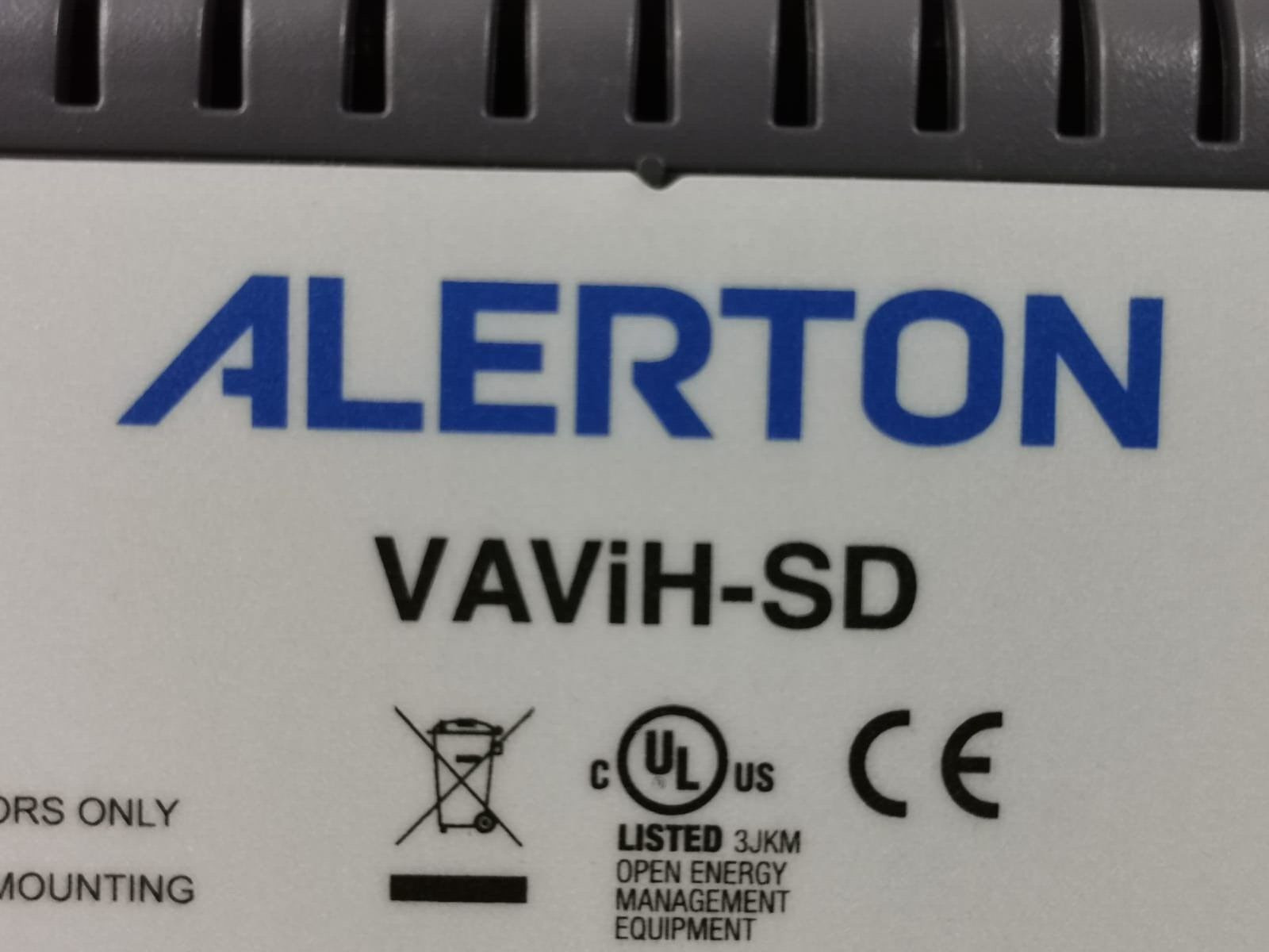Alerton VAVih-SD VAV Controller With Actuator BACnet 50027209-001 Rev. F