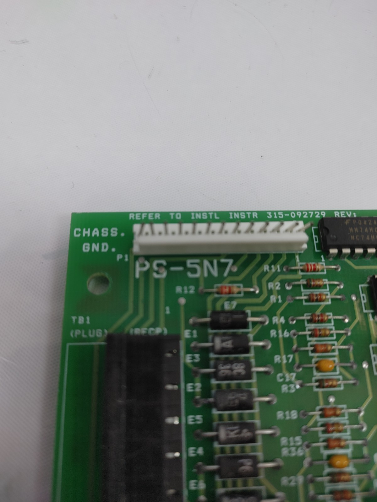 SIEMENS CERBERUS PYROTRONICS PS-5N7 NETWORK INTERFACE CARD 580-192730-8