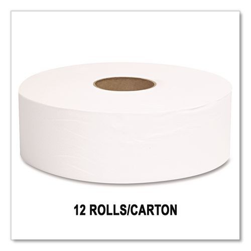 GEN JRT Jumbo Roll Bath Tissue 2 Ply 1000 ft White 12 Roll Case