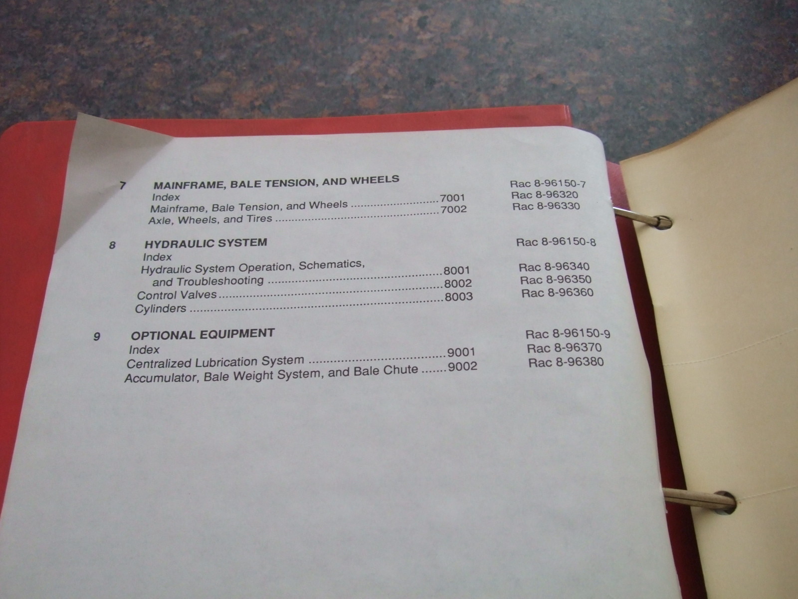 CASE 8580 BALER & ACCUMULATOR SERVICE SHOP REPAIR MANUAL