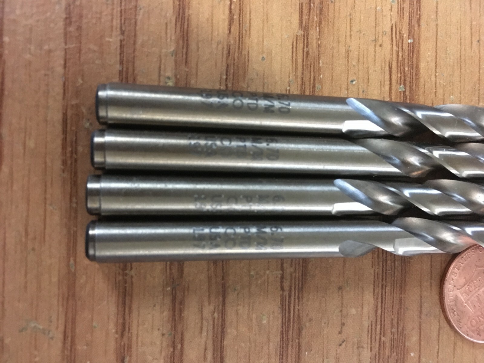 (4) 6.70mm x 101mm OAL Cobalt 135° Bronze Finish Type J Jobber Drill