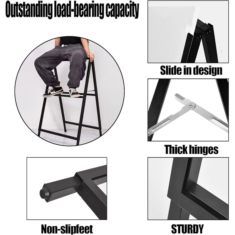 24 x36 Inch A Frame Sign Double-Sided Folding Sandwich Board Heavy Duty Slide-in