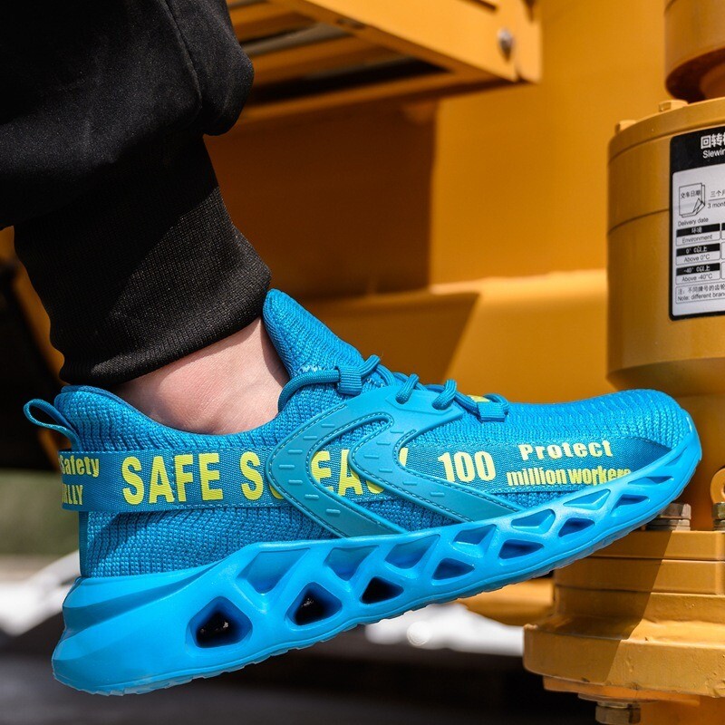 Safety Shoes Mens Work Shoes Steel Toe Cap Lightweight Walking Protective Shoes 311