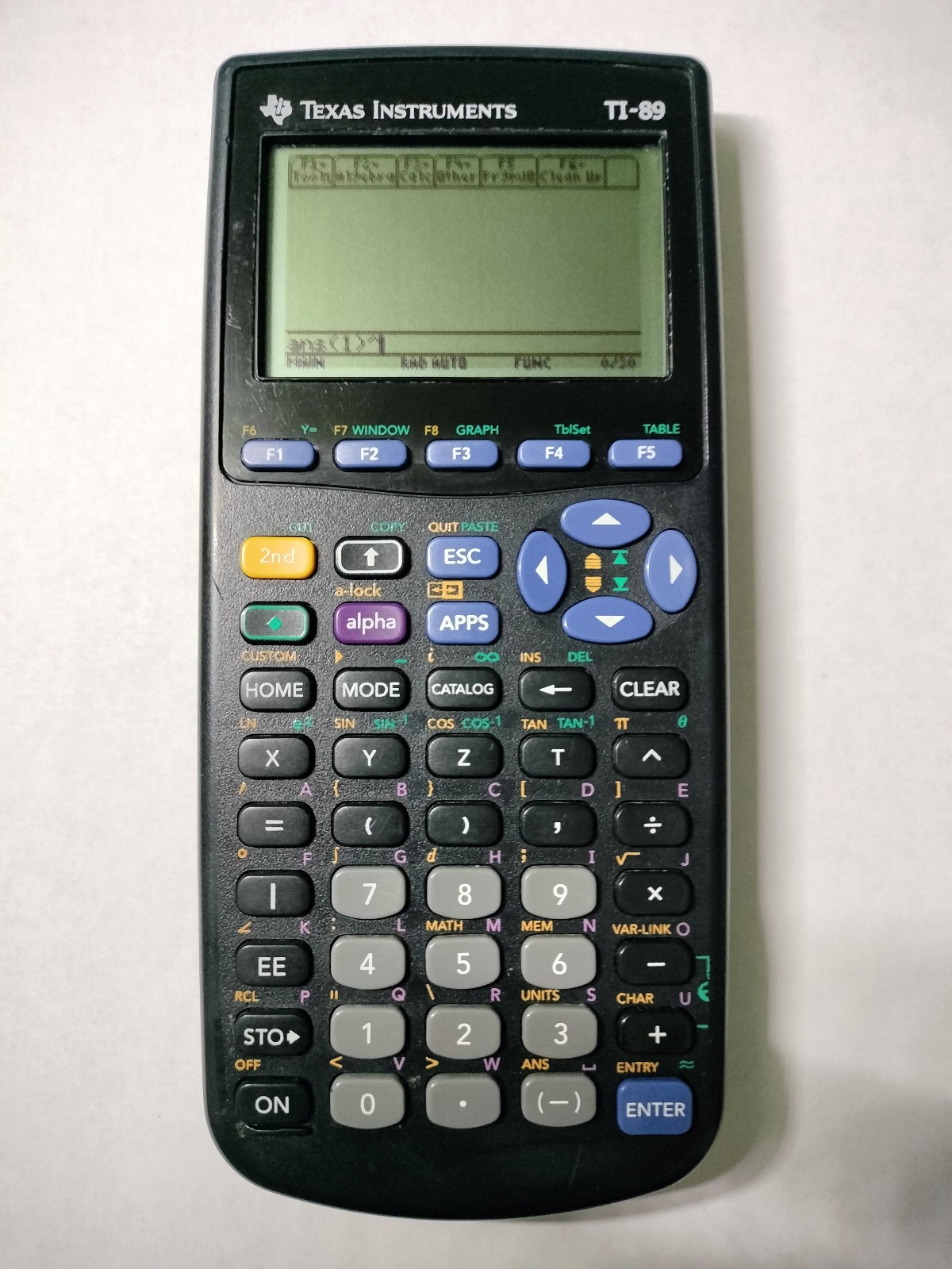 Texas Instruments TI-89 CAS Graphing Calculator – Tested Works No Batteries/Case