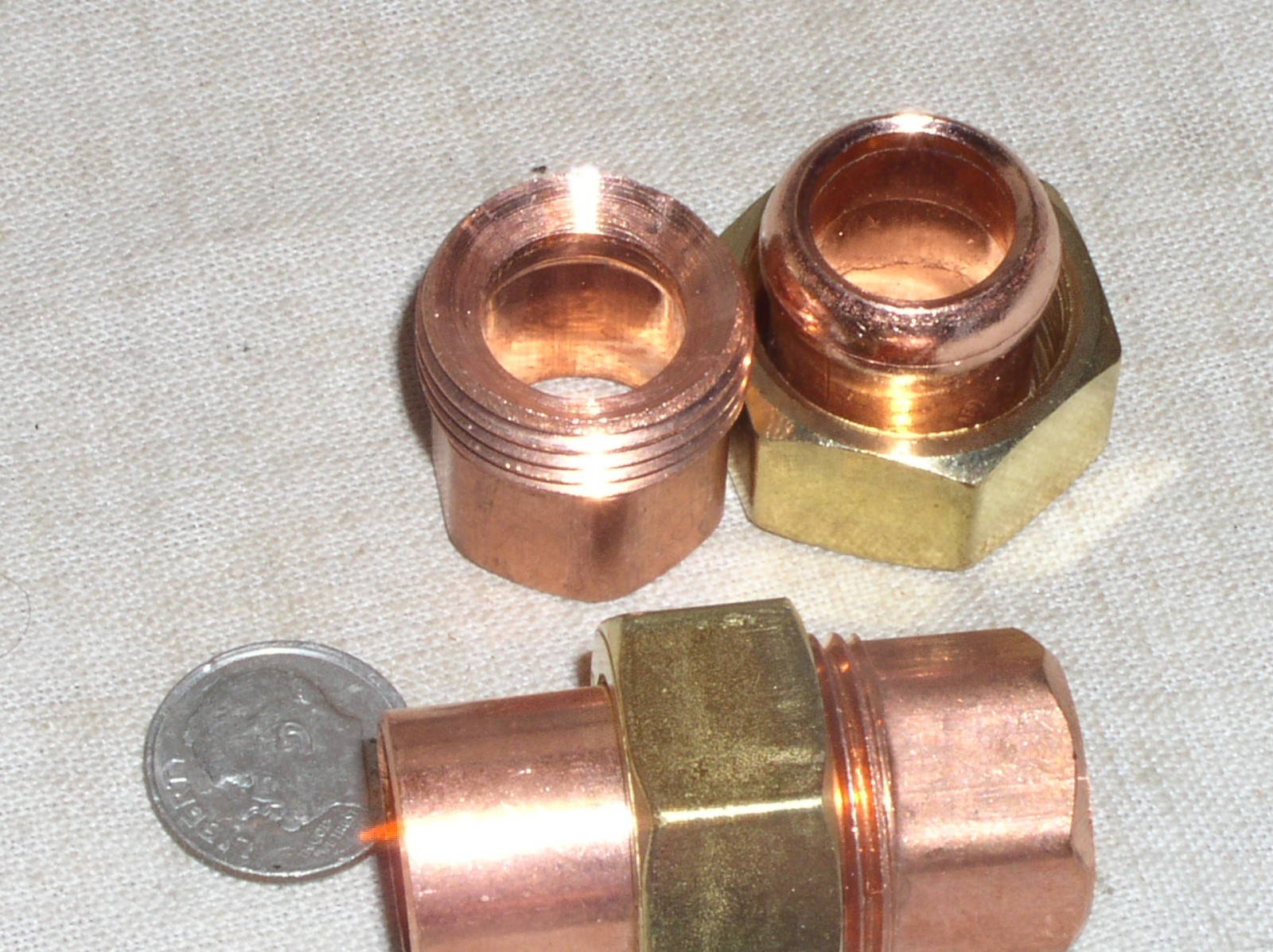 2 NEW NIBCO 1WLJ7 1/2” INCH WROT COPPER UNION SWEAT SOLDER FITTING FREE SHIP