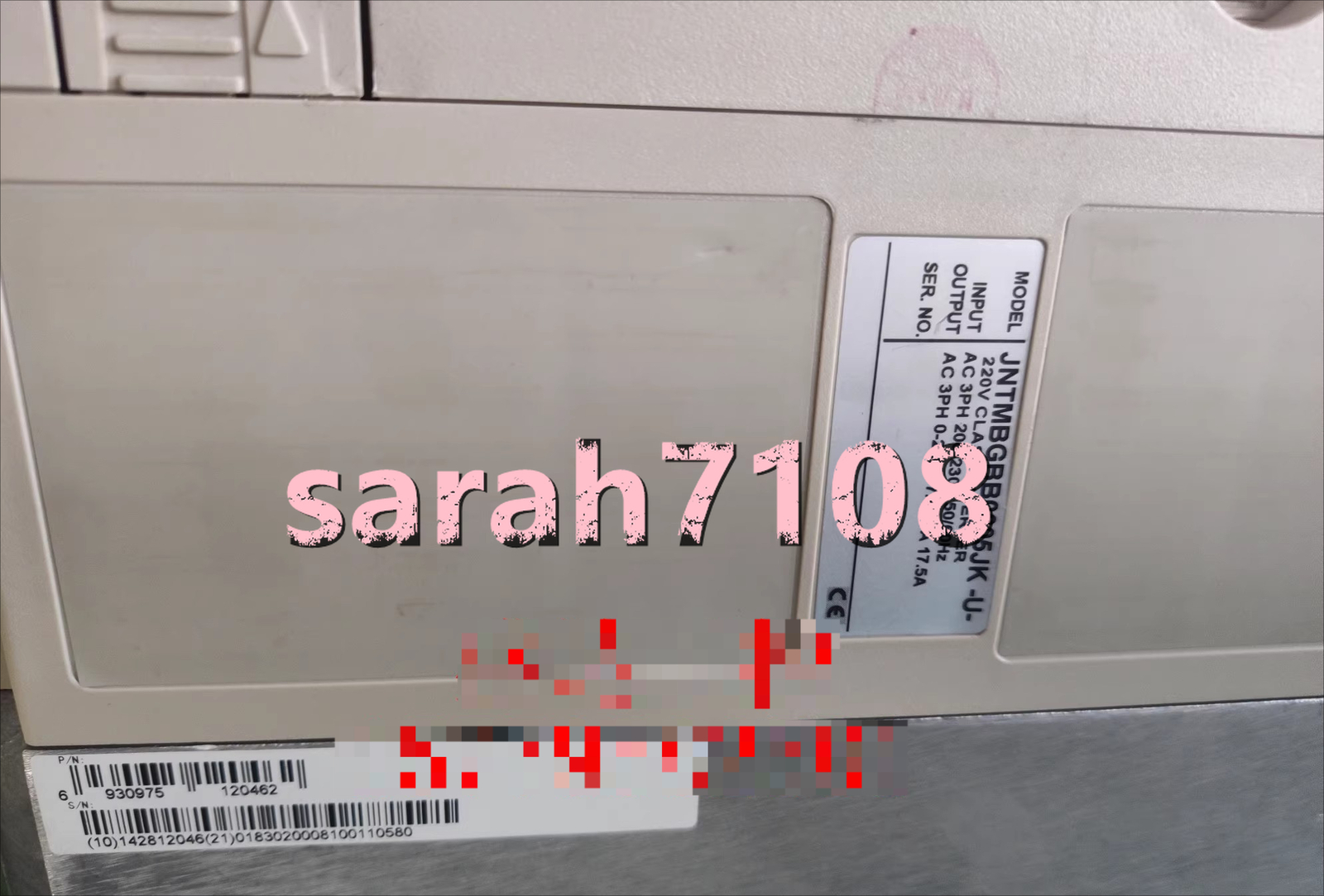 1PC USED Inverter 7200MA 4KW 220V JNTMBGBB0005JK-U- #YY