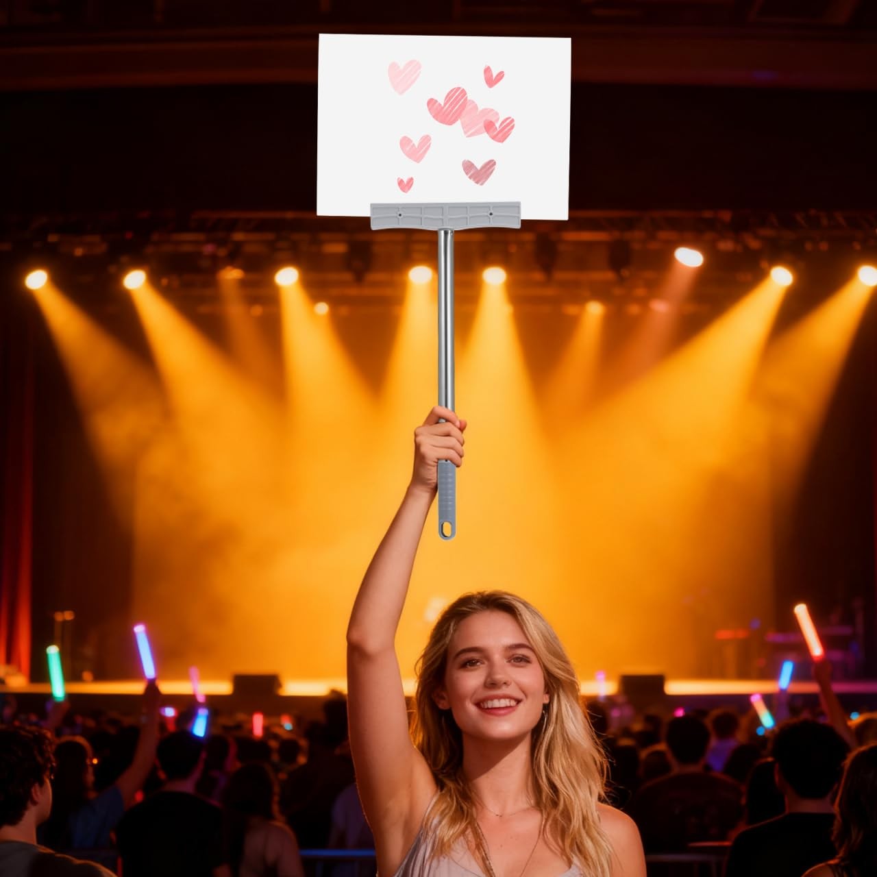 2PCS Protest Sign Holder Stick 17×7.7 Inches Handheld Sign Holder Parades Slo…