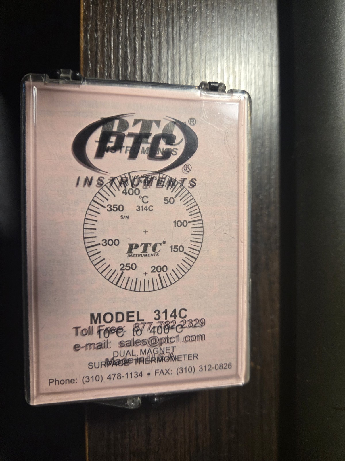 PTC Instruments Model 314C 10°-400°F Magnetic Surface Thermostat NEW LOC FF1