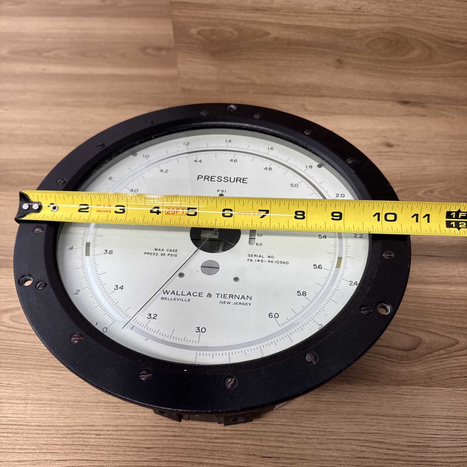 Wallace & Tiernan Pressure Gauge FA 145 – KK10360 Parts Only Glycerin Filled