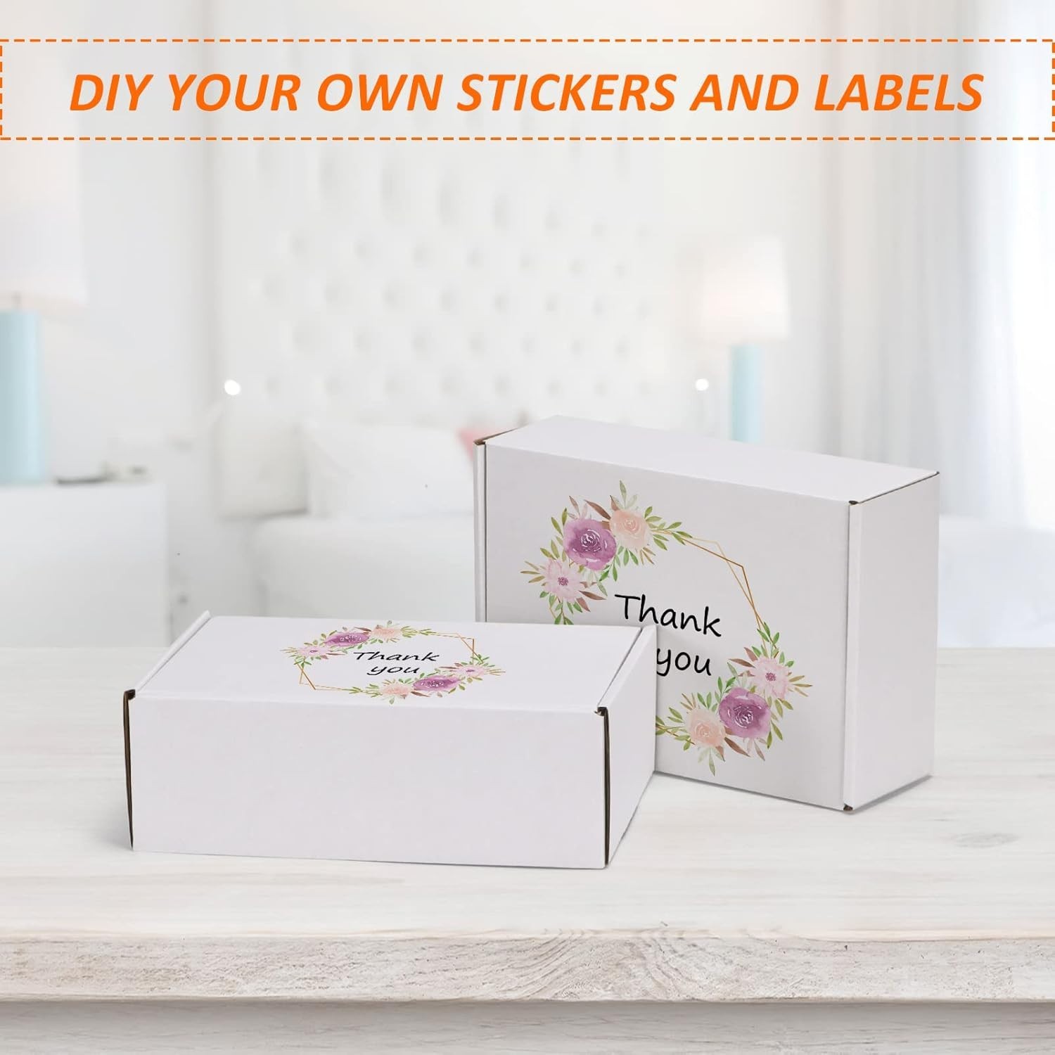 9x6x3 inches White Cardboard Shipping Boxes (25 Pack)