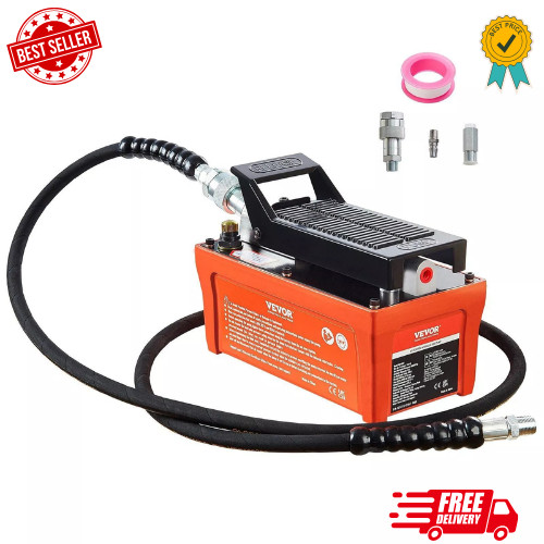 VEVOR Air Hydraulic Pump, 10,000 PSI 1/2 Gal Reservoir, NPT 3/8″ Oil Outlet, NPT