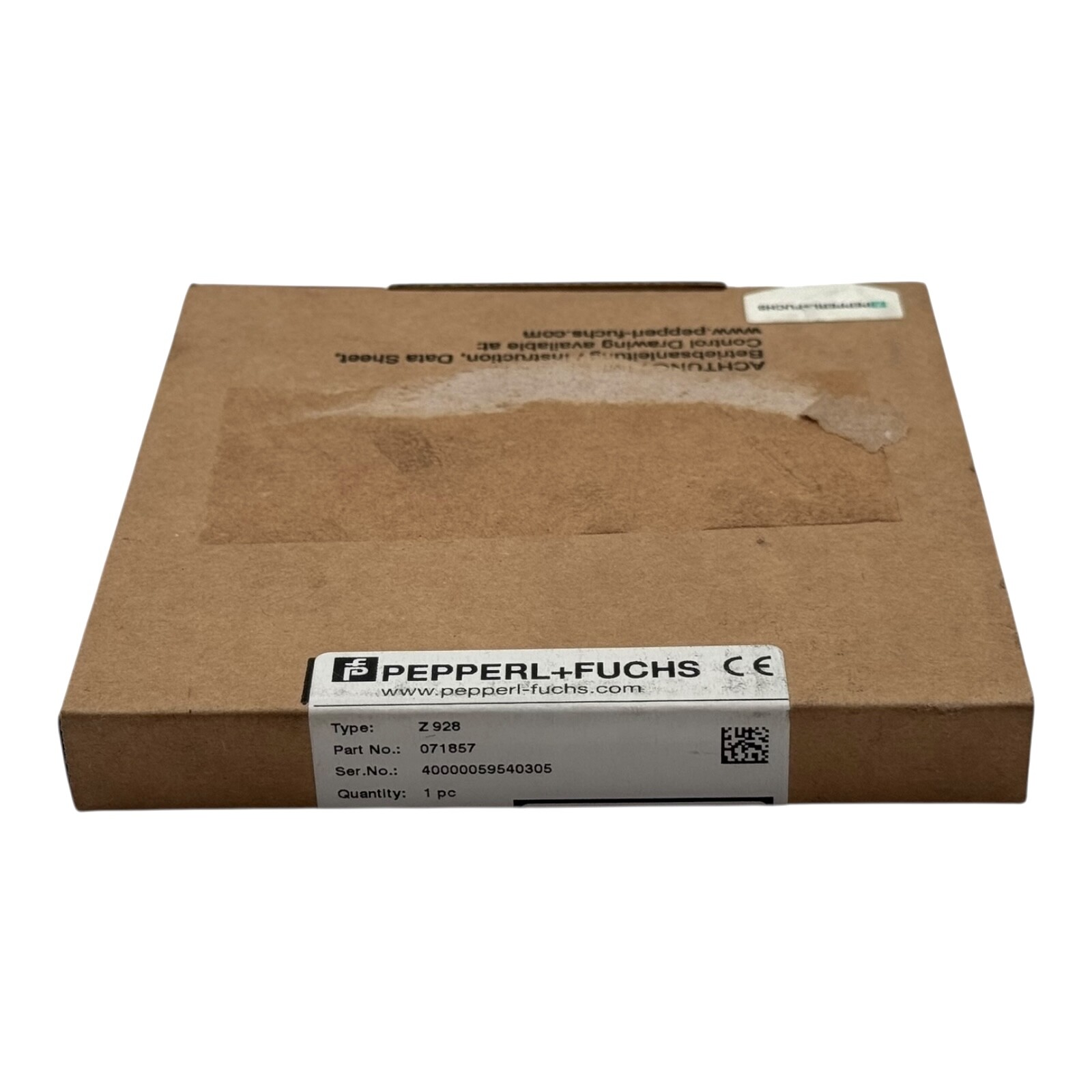 Pepperl+Fuchs Z 928 071857 Zener Barrier 26V @ 10uA -sealed-