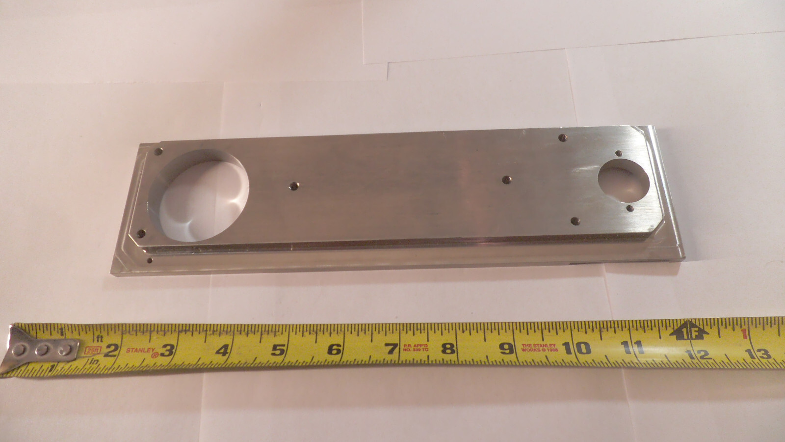 Stainless Steel plate or bracket 10-3/4″ x 2-7/8″ x 1/2″ thick