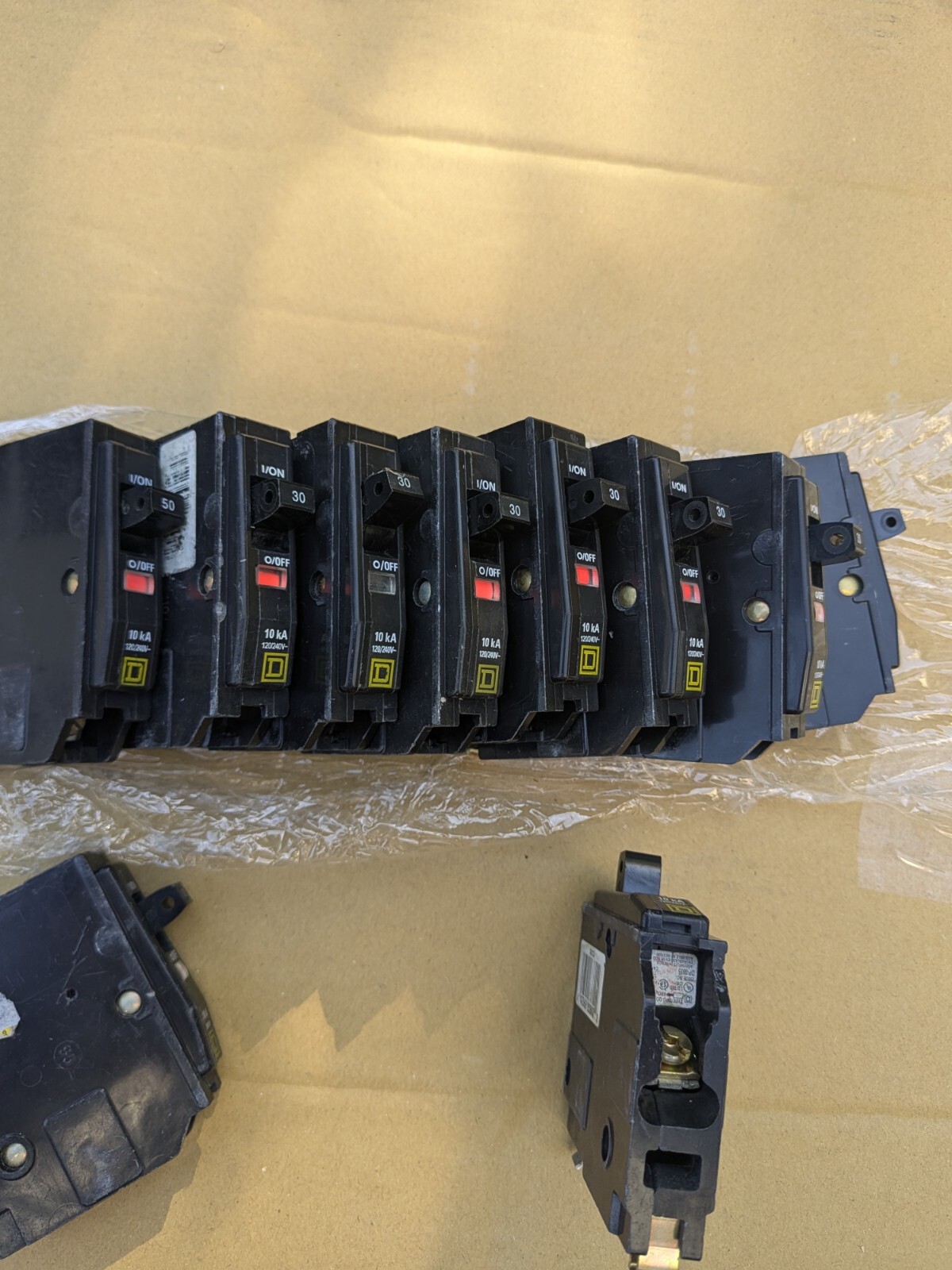Square D QO 30 amps Plug In Single Pole Circuit Breaker