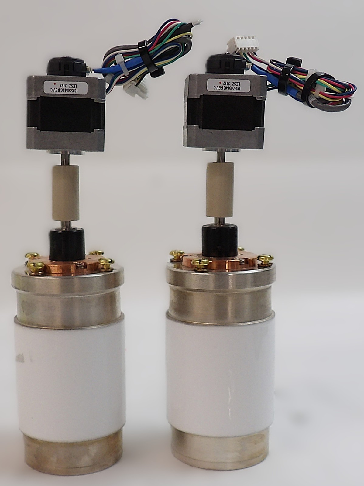 Meiden SCV-1525P65 SCV-201P65 Variable Vacuum Capacitor Lot of 2 Working