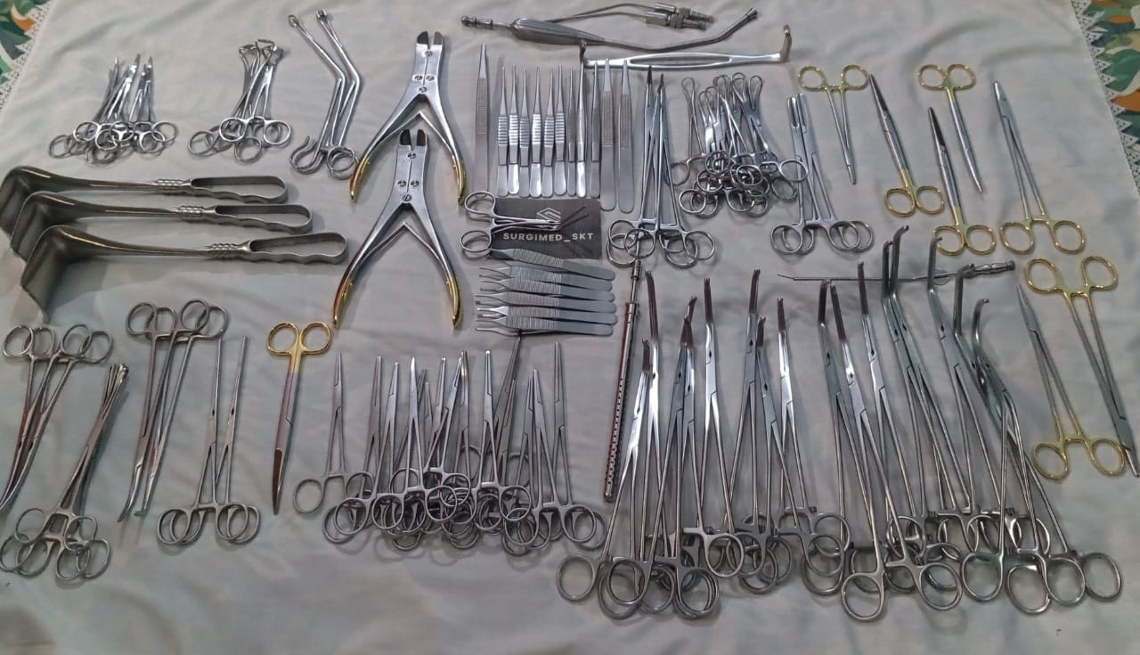 New Mojor Cardiovascular Thoractomy Vascular 106Pcs Set Orthopedic Instruments