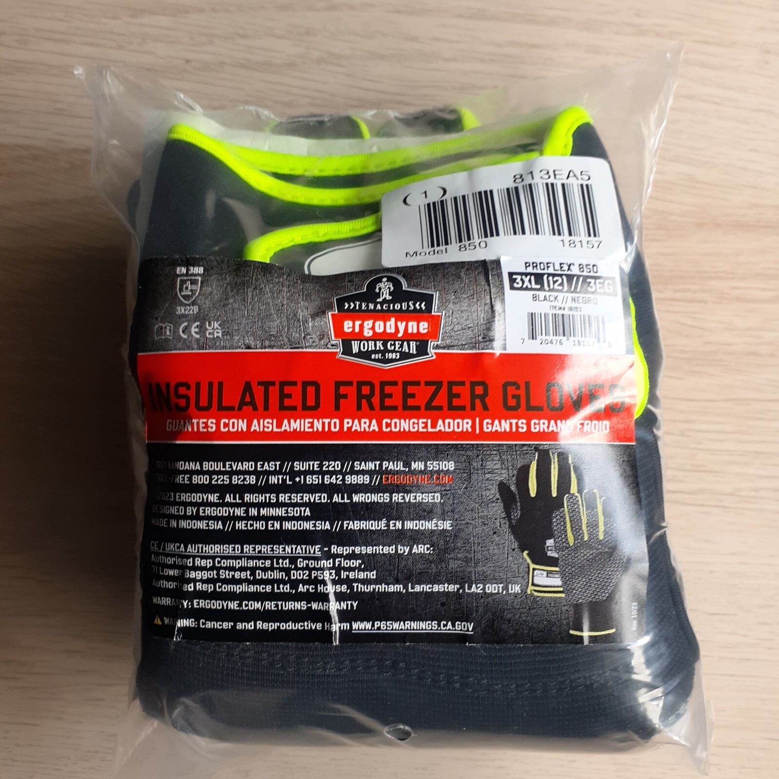 ProFlex 850 Insulated Warm Touchscreen WORK GLOVES Black/Negro Size L,XL,3XL