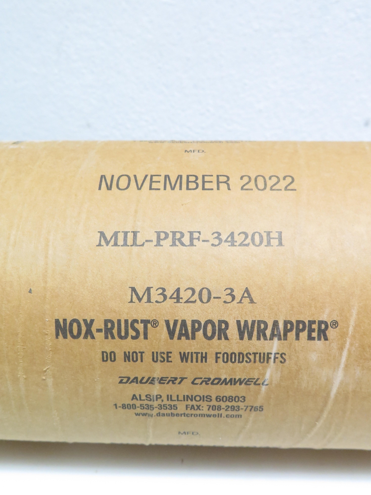 Roll VCI Paper Anti Corrosion Paper Kraft Paper Military Grade 91.5cm x 180m