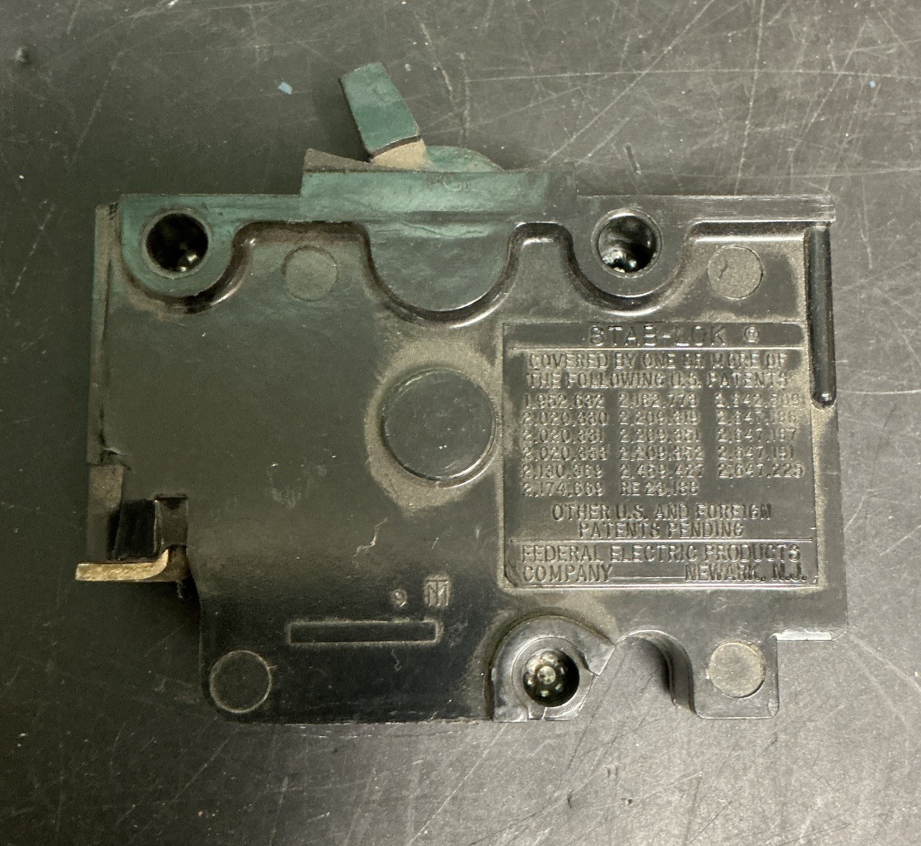 15 Federal Pacific Electric Co. 20 Amp 1 Pole Stab-Lok Type NB Circuit Breakers