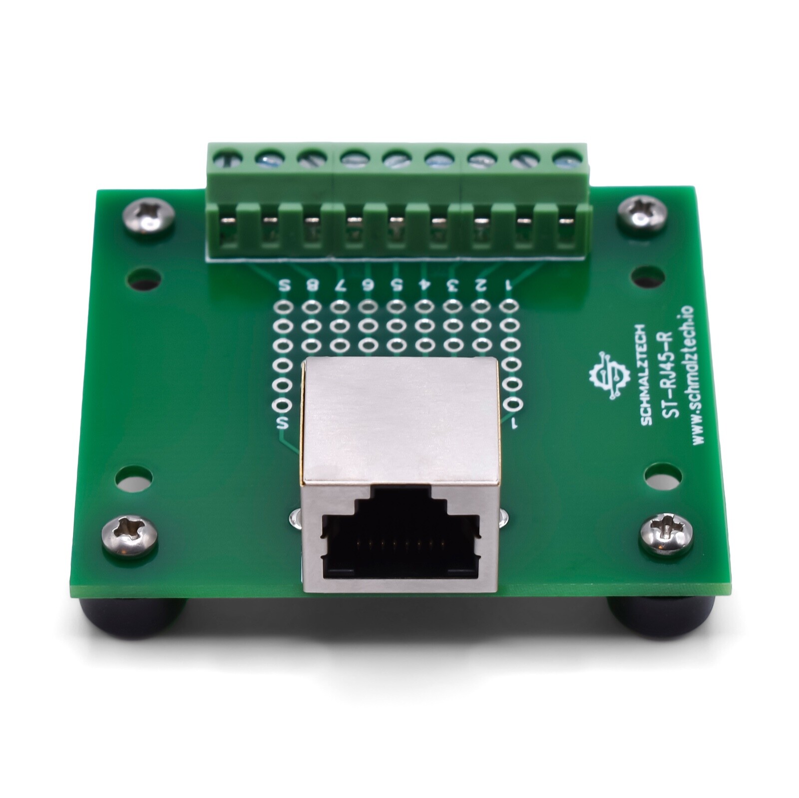 RJ45 8P8C Ethernet Screw Terminal Breakout Board / Interface Module ST-RJ45-R-FT