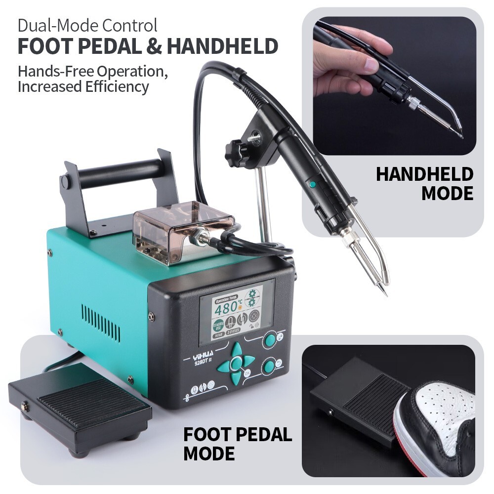 YIHUA 928DT Auto Tin Feeder Soldering Station 110W Iron Fast Heating