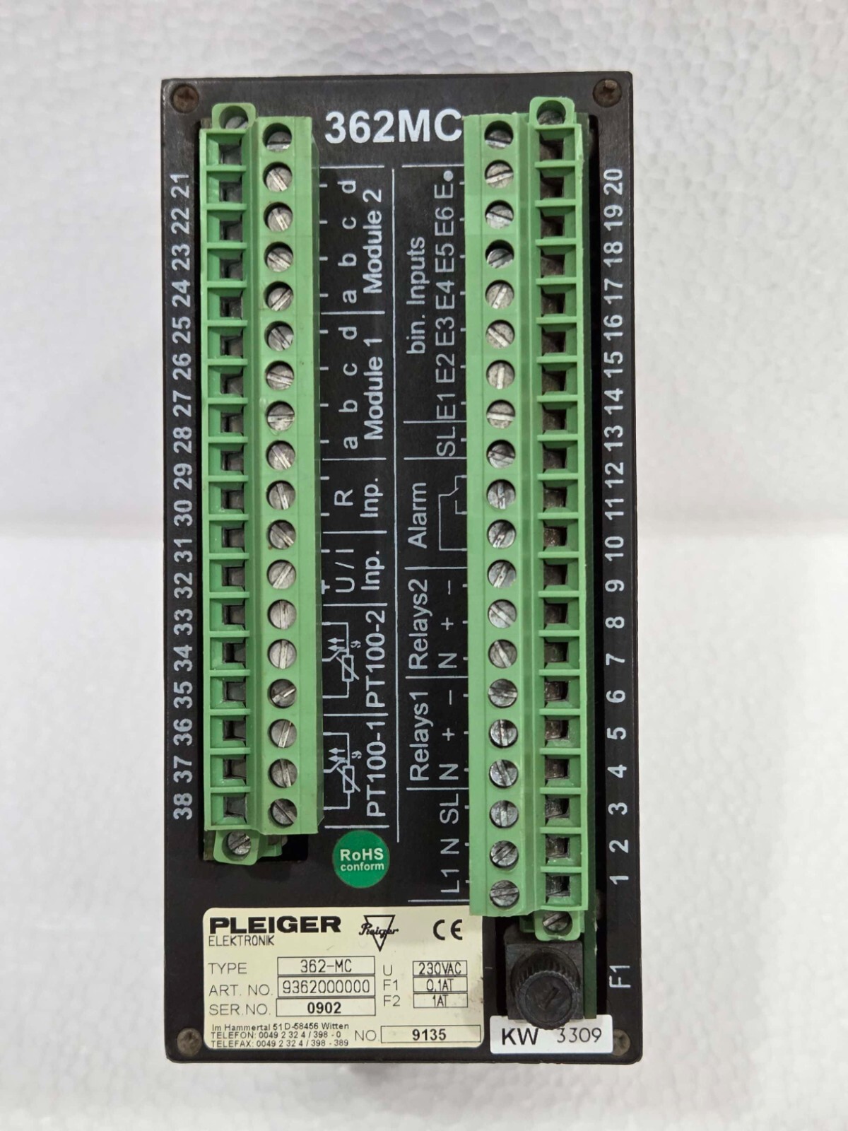 PLEIGER ELEKTRONIK 362MC MULTI FUNCTION CONTROLLER Art.No.9362000000 FREE SHIPPI