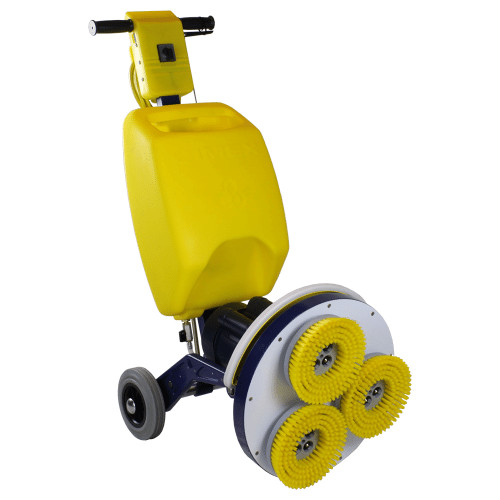 Cimex 15″ Hard Floor Scrubber Machine CR38SC Reversing 6.5gal Stiff Brush Kit