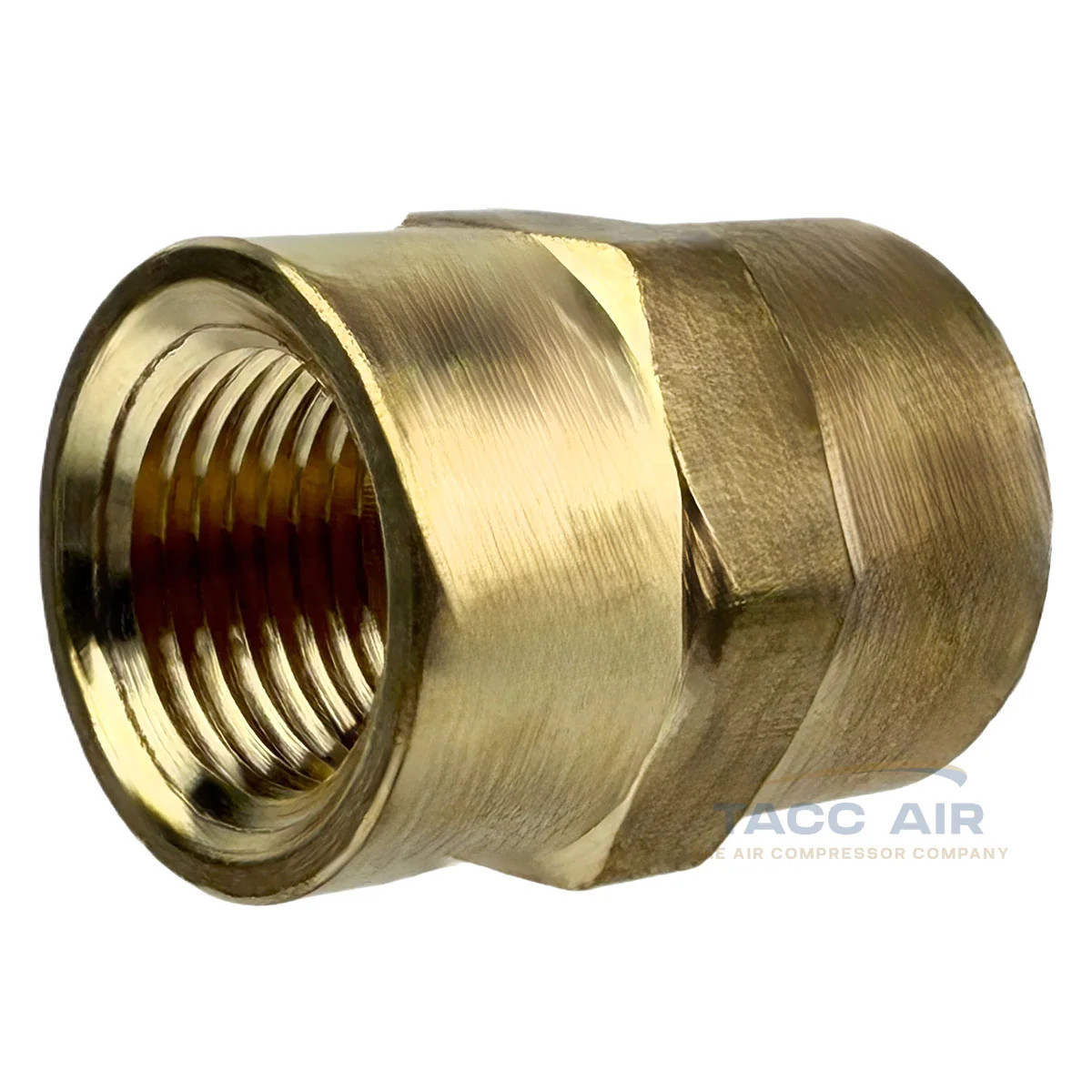 5 Pack 3/8″ x 3/8″ Female NPT Hex Coupling Pipe Fitting Brass Union Coupler