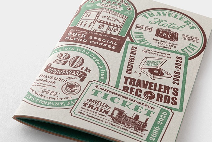 5 Set Traveler’s Notebook 20th Anniversary Baby Notebook Black set TRC CARAVAN