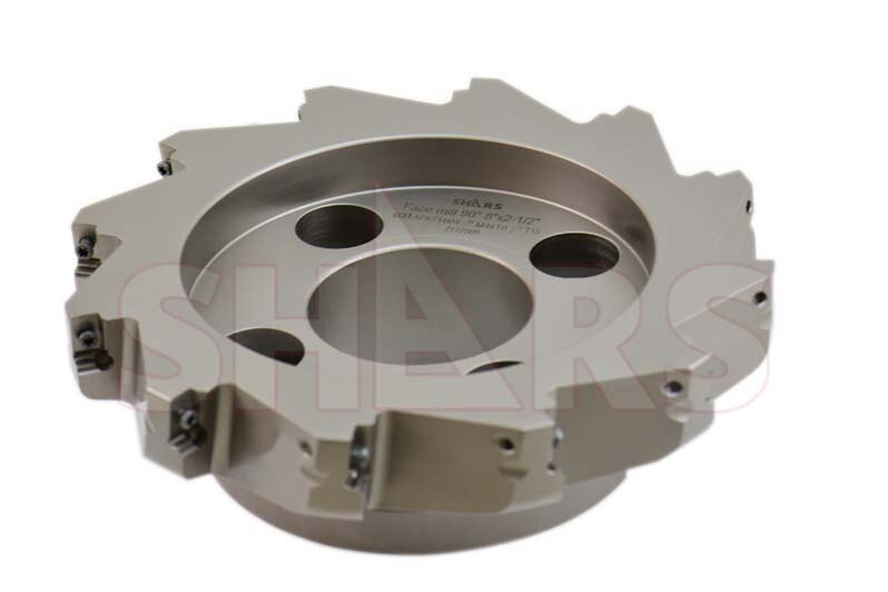 Shars CNC 8″ 90 Degree Indexable Face Mill with 12 APKT 1604 Inserts New L[