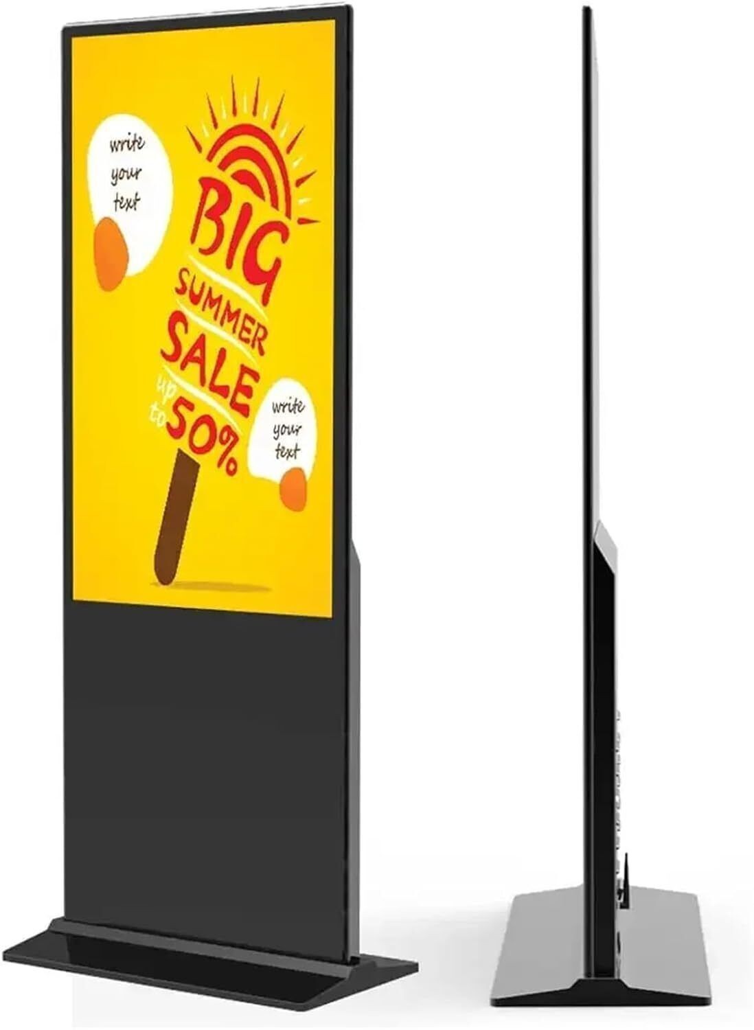 Commercial LCD Screen Digital Signage Display Non-Touchscreen Advertizing iosks