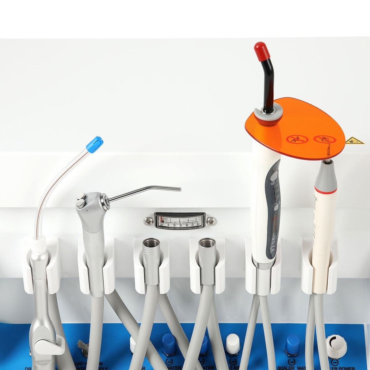 Portable Dental Mobile Delivery Unit with Air Compressor Curing Light Scaler