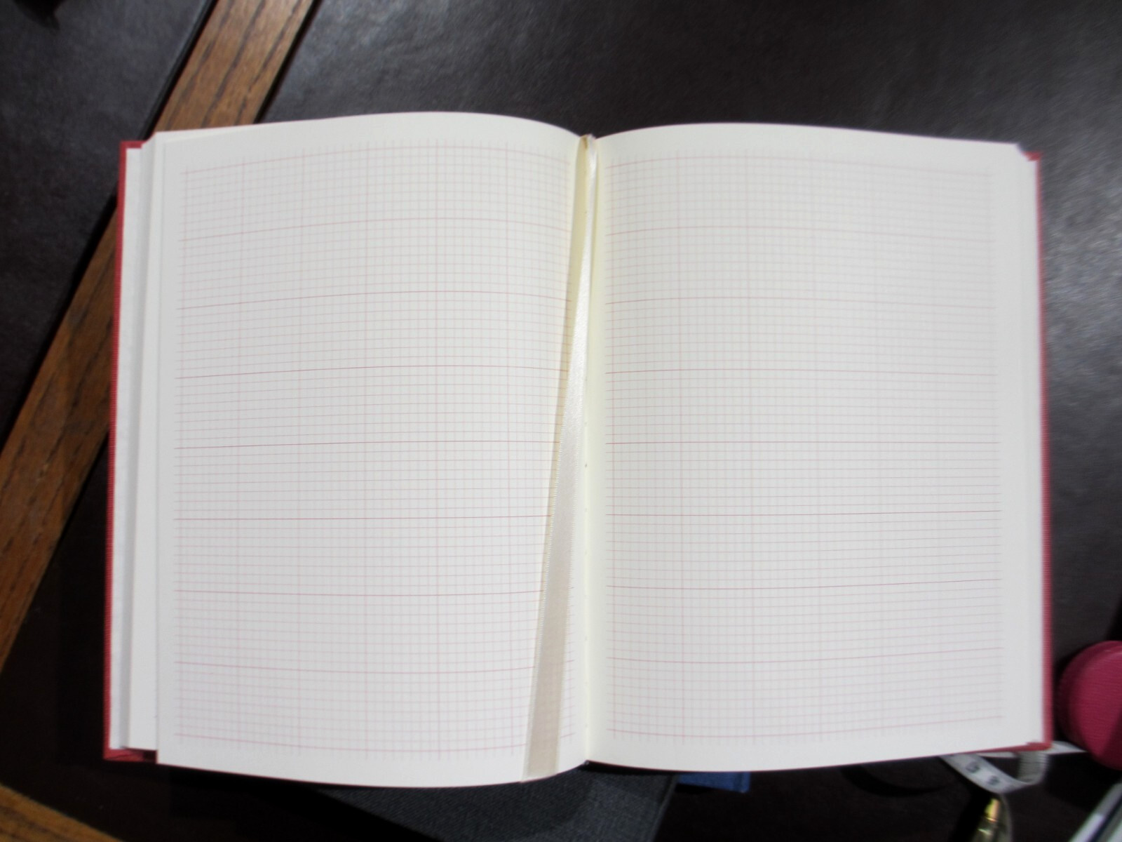 Graph Lined Pages Fabric Hardcover 9″ Journal Graphic Image BLACK