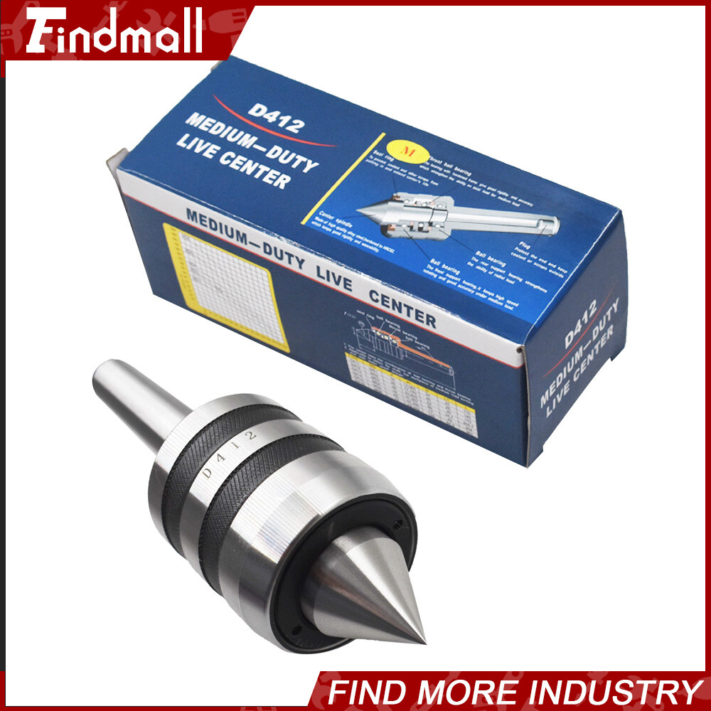 Findmall MT2 Live Center Morse Taper 2MT Triple Bearing Lathe Medium Duty CNC
