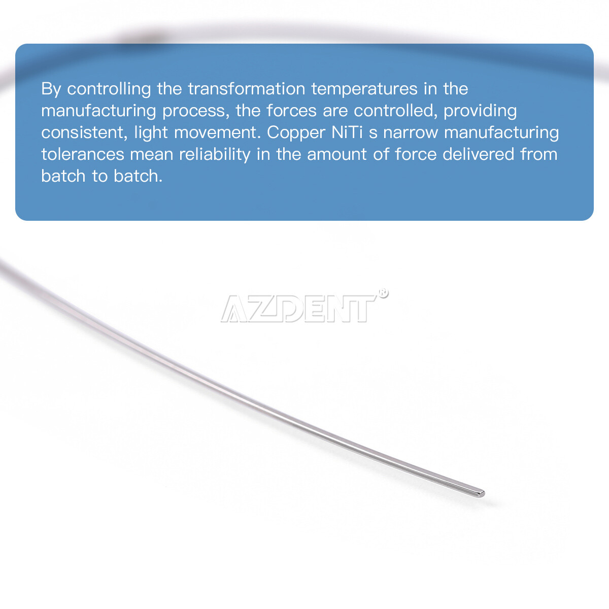 Dental Orthodontic Super Elastic Cu-NiTi Arch Wire Stops Round/Rectangular Damon