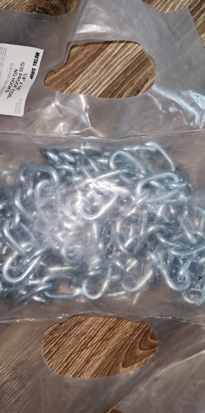 1/4″ x 10′ G30 Proof Coil No Hooks – Metal Shop MA01210 1/4″ Proof