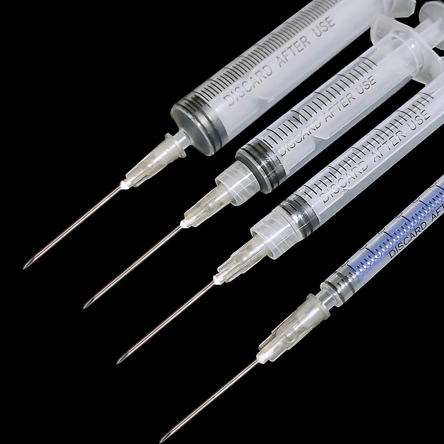 100 Pack 22Ga 1 Inch Sterile Disposable Injection Needle with Cap 1