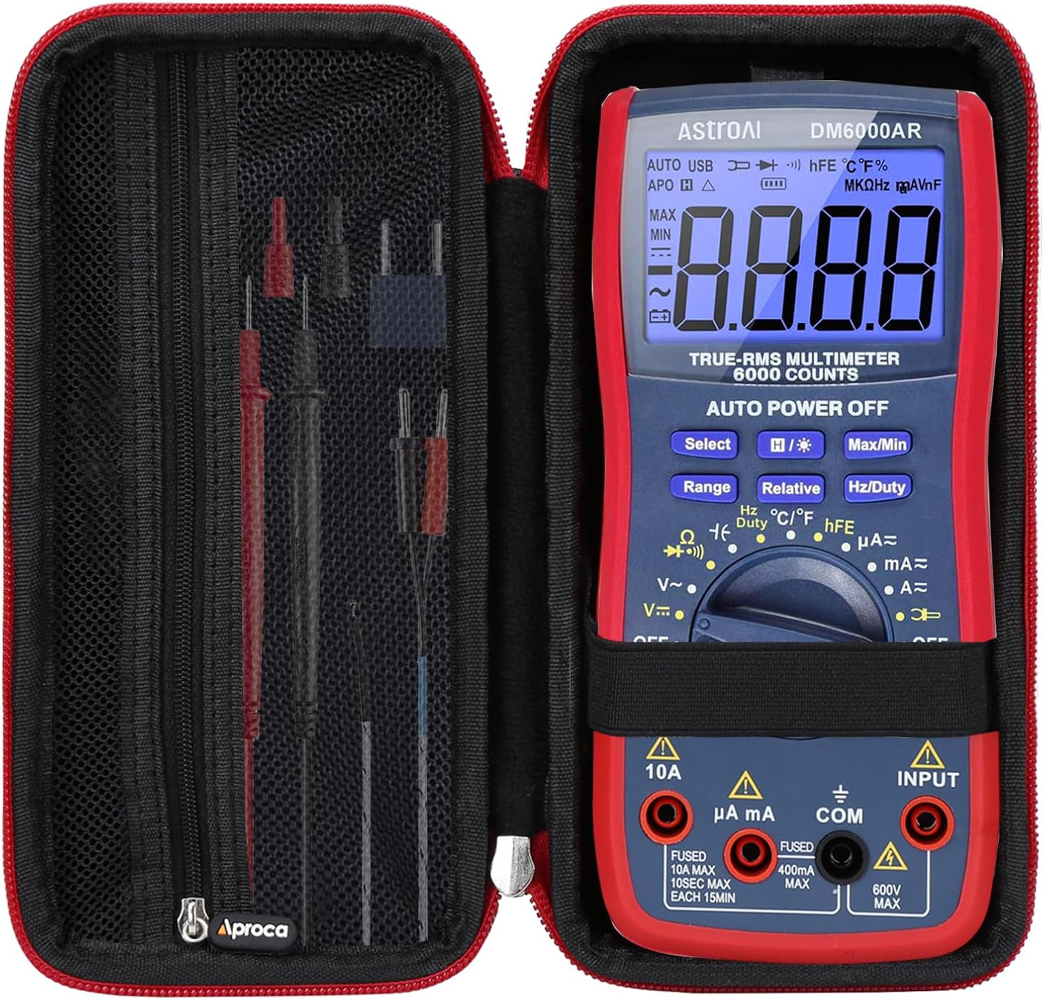 Aproca Case Compatible with Astroai TRMS 6000 Digital Multimeter Analyzer Counts